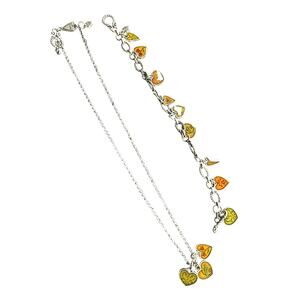 Brighton Picadilly Necklace & Bracelet Set Silver Plated Heart Scroll Gift